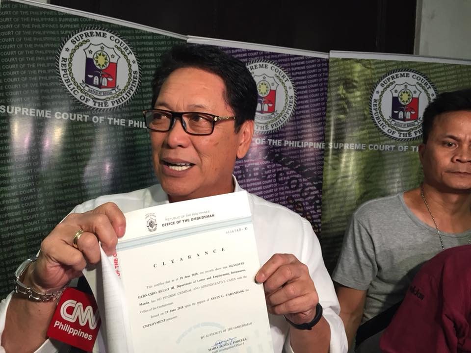 Bello obtains Ombudsman clearance just in time for JBC interview