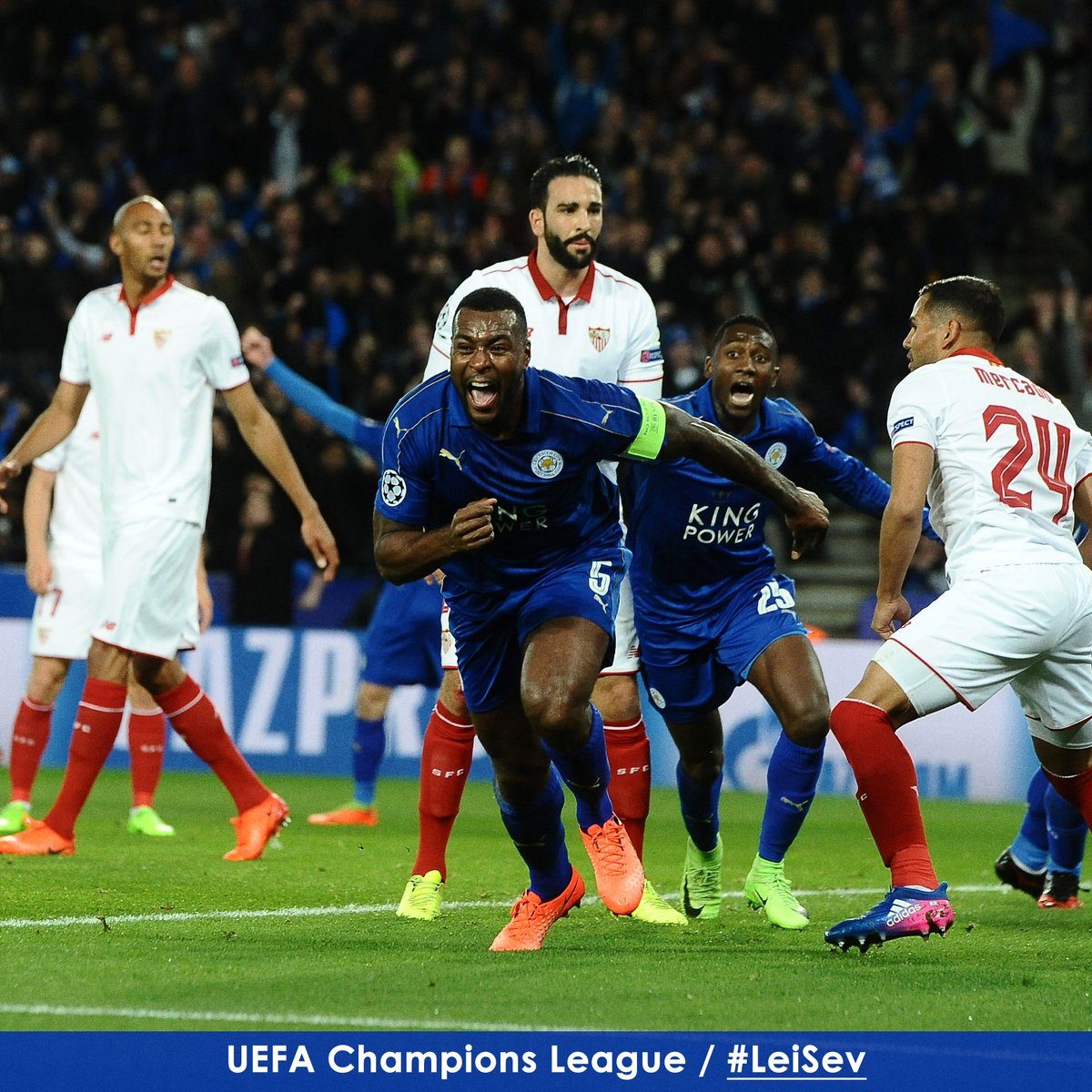 Pukul balik Sevilla, Leicester City lolos ke perempat final Liga Champions
