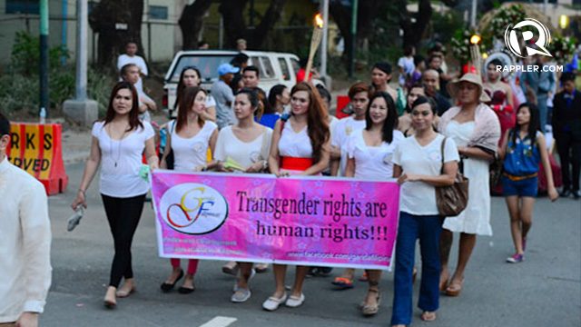 EQUAL RIGHTS. Members of the transgender community believes that transgender rights are human rights. 