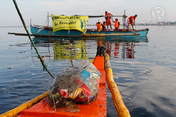 TOP OF THE LIST. 61.9% of the waste found in Manila Bay were made of plastic.