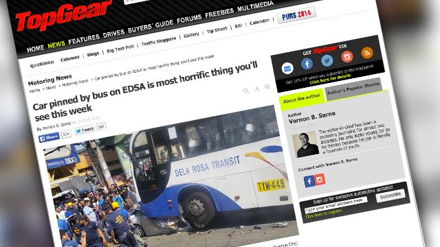 LTFRB suspends bus firm over crushed car in EDSA