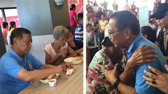 BINAY IN LUZON. Vice President Jejomar Binay visits the provinces affected by Typhoon Lando. Photos from OVP and Raymon Dullana   