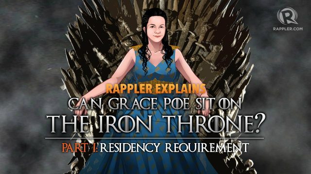 Rappler Explains: Can Grace Poe sit on the Iron Throne?