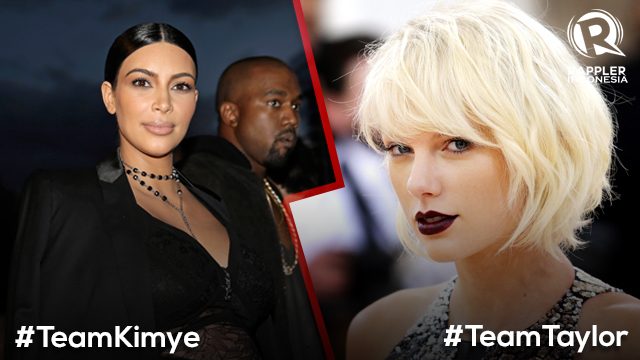 Siapa saja selebriti yang memihak #TeamTaylor dan #TeamKimye?