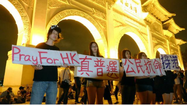 Thousands rally in Taiwan to support HK protesters