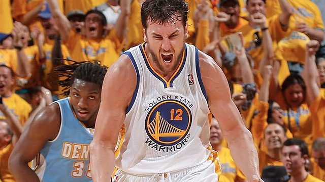 Golden State Warriors center Andrew Bogut says Aussies have the right mental fit to handle the variety of jobs needed in the NBA. Photo from GSW's Facebook page. 