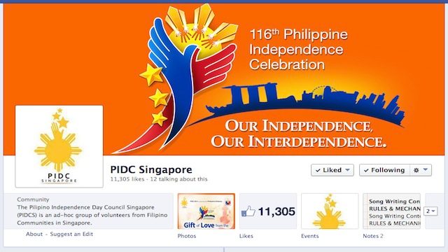 Pinoy group in Singapore drops Independence Day event plan