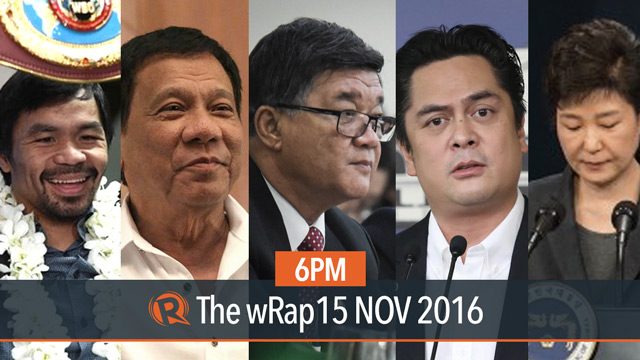 Leila de Lima, Pacquiao and Duterte, Martin Andanar | 6PM wRap