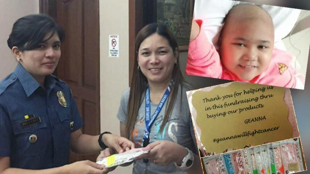 Bulacan cop helps raise funds for child with cancer