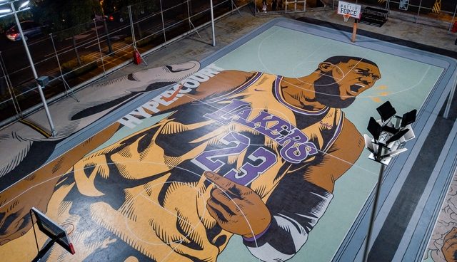 LOOK: LeBron’s BGC Hypercourt gets Lakers makeover