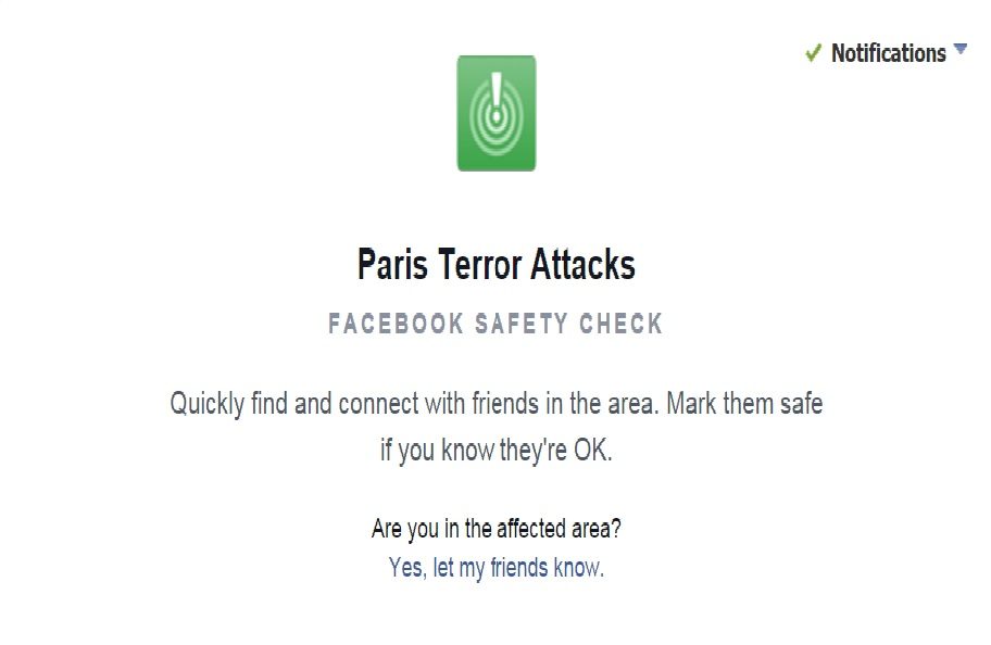 Facebook Safety Check diaktifkan untuk penyerangan di Paris