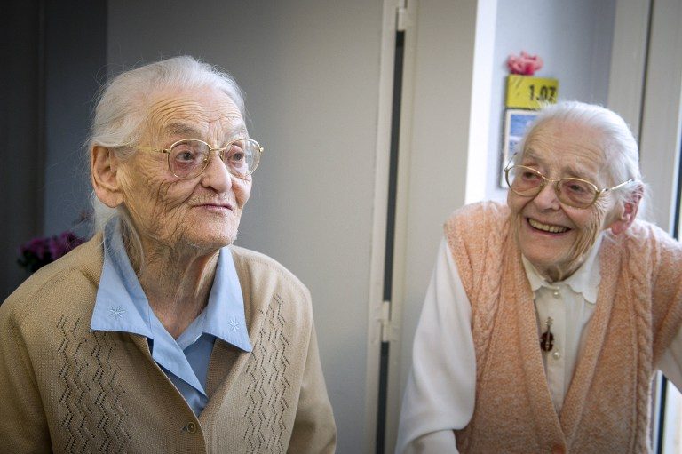 France’s 104-year-old twins say closeness is the secret