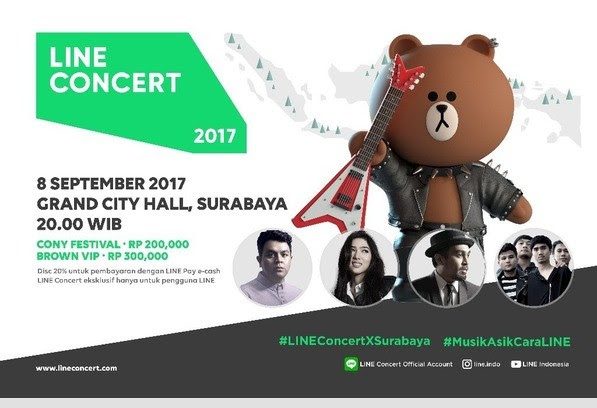 Tiket ‘LINE Concert 2017 Surabaya’ sudah dapat dibeli