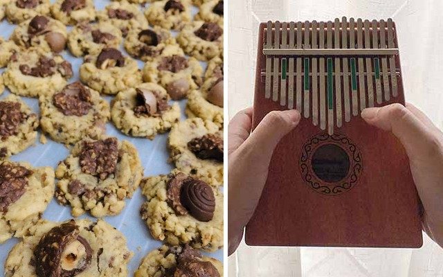 REVIVING OLD HOBBIES. Being in quarantine made me go back to baking and playing the kalimba. Photos by Ayvee Callao 