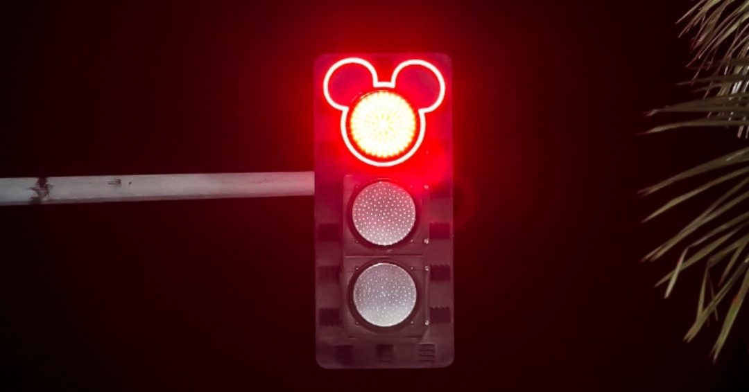 LOOK: Mickey Mouse lights up Metro Manila stop lights