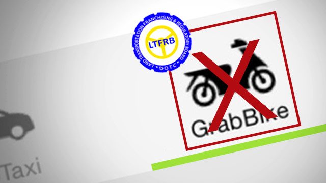 LTFRB suspends GrabBike service