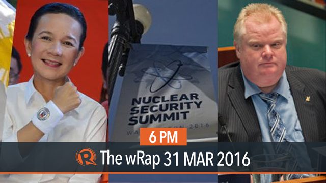 Poe’s pick, Nuclear Security Summit, Rob Ford | 6PM wRap