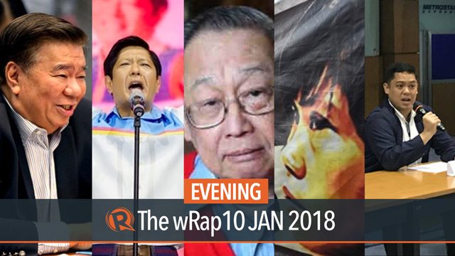 Drilon on Charter Change, Bongbong Marcos on 2019 elections, Veloso’s birthday message | Evening wRap