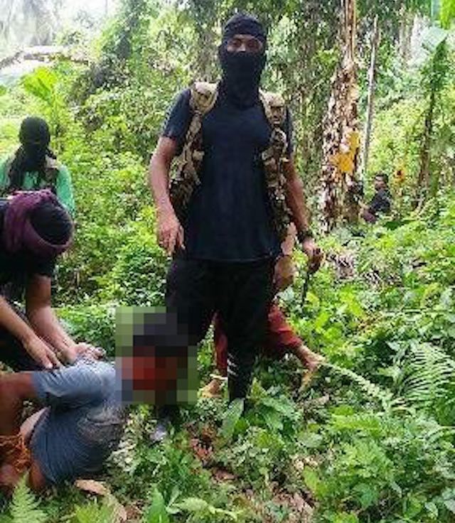 BEHEADED. The Abu Sayyaf Group beheaded a Filipino hostage on Holy Thursday, April 13, 2017. Photo obtained by Rappler 