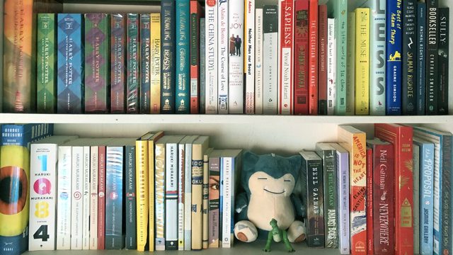 BOOKSHELFIE. A part of my bookshelf at home. All photos by Marj Casal/Rappler 