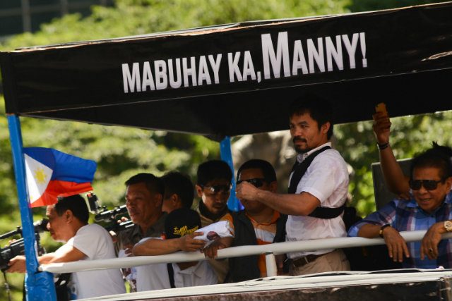 Pacquiao admits retirement is ‘near’ during arrival ceremony