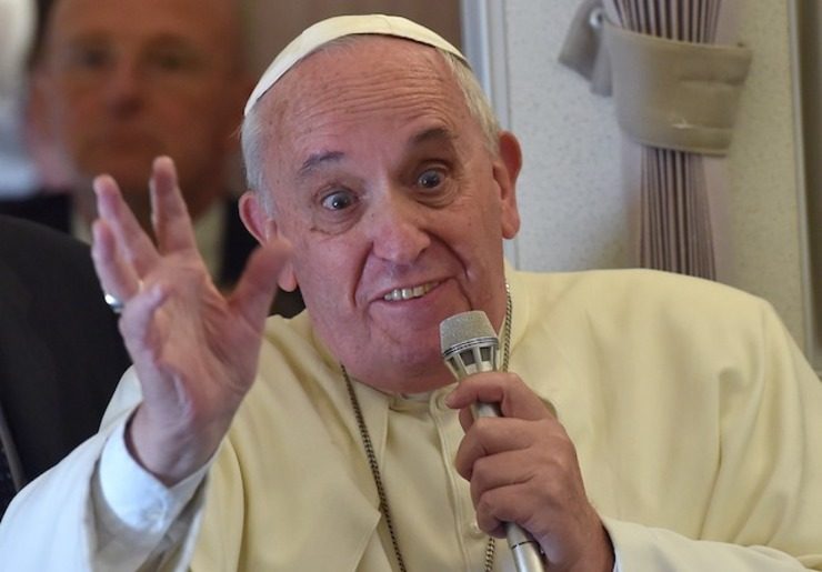 Pope says Catholics should not breed ‘like rabbits’