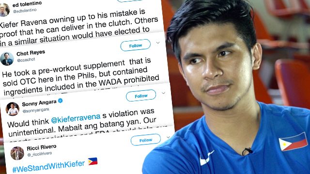LOOK: Sports personalities, netizens react to Kiefer Ravena’s situation