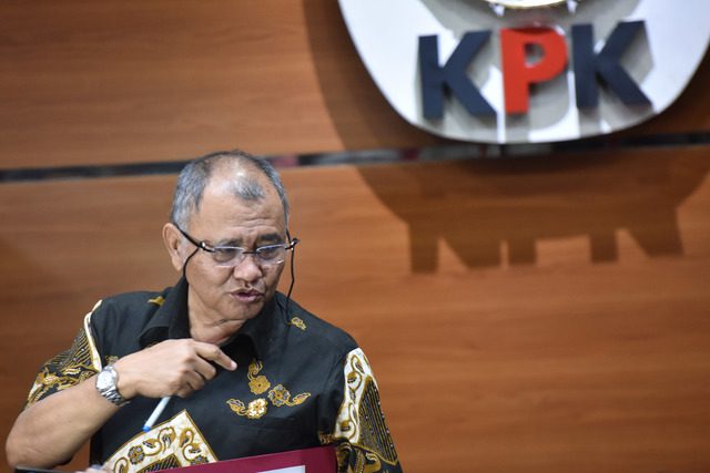 Ketua KPK Agus Rahardjo. Foto Wahyu Putro A/ANTARA 