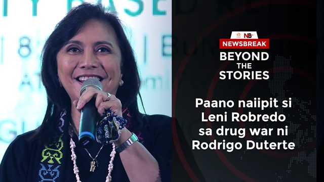 [PODCAST] Paano naiipit si Robredo sa drug war ni Duterte