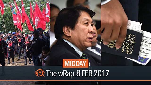 Immigration lookout, narco politicians, travel ban | Midday wRap