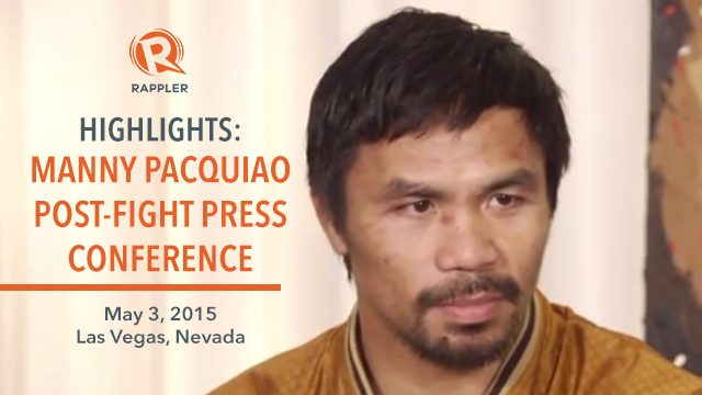 HIGHLIGHTS: Manny Pacquiao’s post-fight press conference