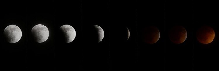 Americas get glimpse of ‘blood moon’ in total lunar eclipse