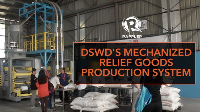 DSWD launches new system for packing relief goods during disasters