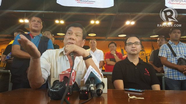 Duterte, Cayetano platform focuses on crime, economy