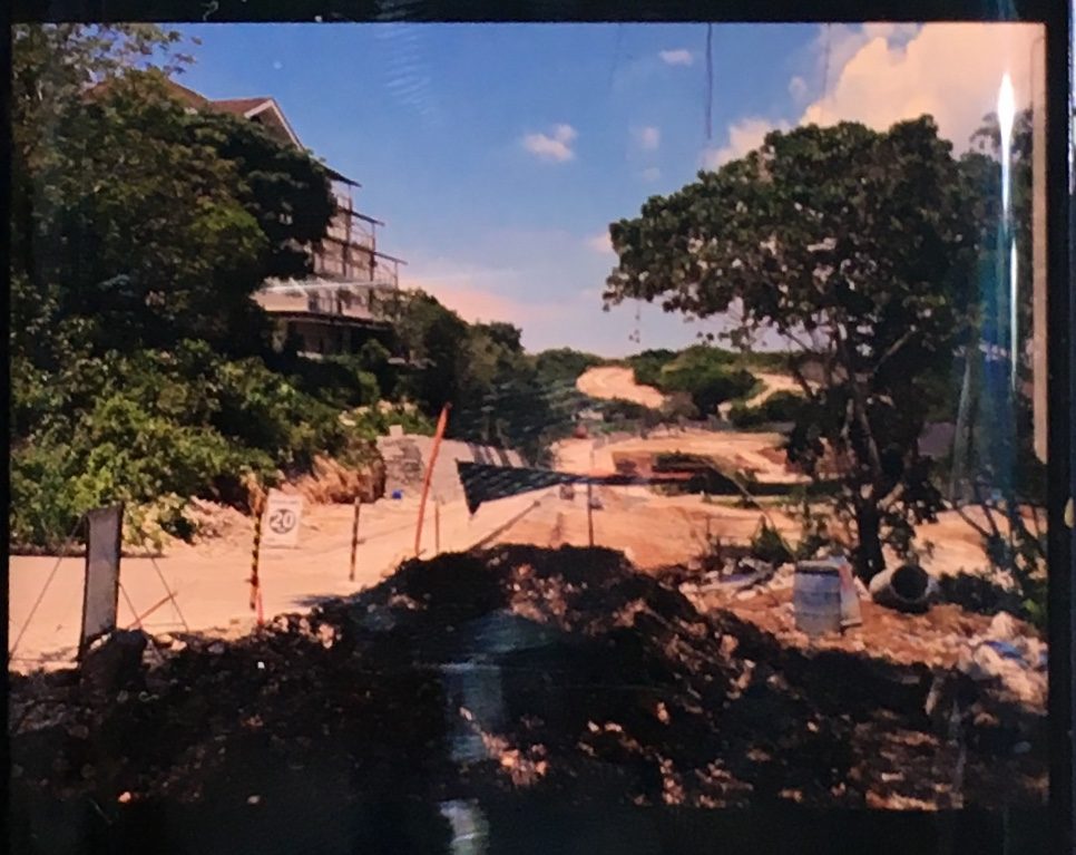 NO CONSTRUCTION. The Department of Environment and Natural Resources showed the stalled construction of a property in Barangay Yapak. Photo from DENR 