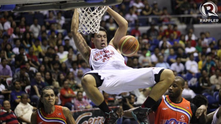 Rookie center Greg Slaughter was one of Ginebra's biggest weapons in the Philippine Cup but had trouble adjusting to import-laden play. Photo by Josh Albelda/Rappler
