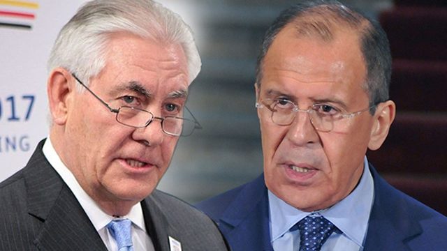Russian FM presses Tillerson over Syria probe