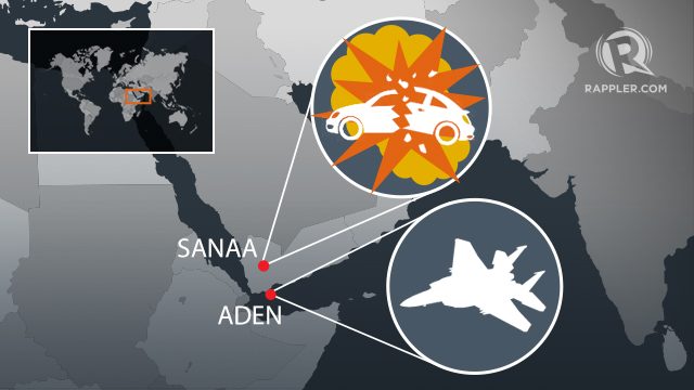 Yemen hit by deadly car bomb, air strikes as talks fail
