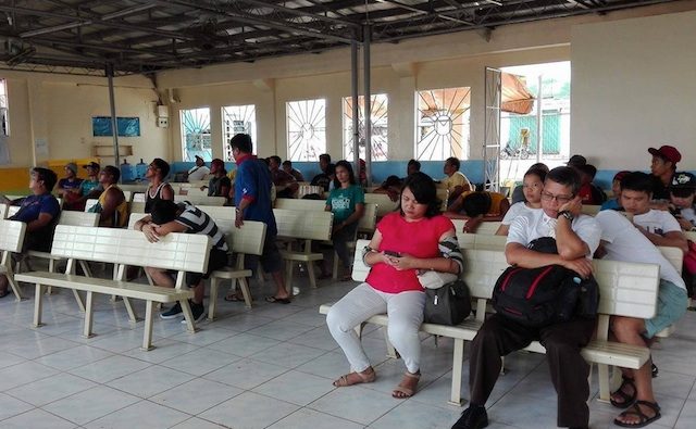 CATANDUANES. Stranded passengers at the Port of San Andres in Catanduanes on September 12, 2017. Photo from the Philippine Coast Guard 
