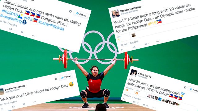 Netizens congratulate silver medalist Hidilyn Diaz for ending Olympic drought