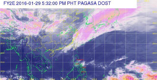 Cloudy skies for E. Visayas, Bicol, Quezon on Saturday