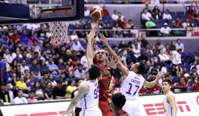 San Miguel escapes TNT in double OT to tie finals series