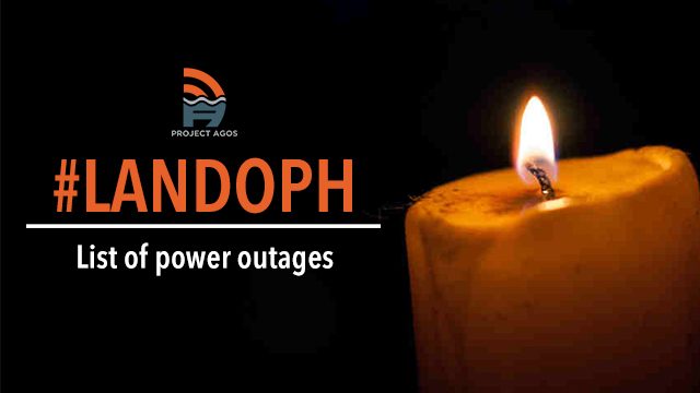 Typhoon Lando: List of power outages