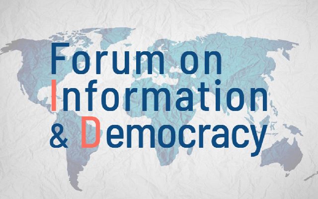 FORUM ON INFORMATION AND DEMOCRACY. Image from https://informationdemocracy.org 