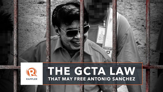 EXPLAINER: The GCTA law that may free Antonio Sanchez