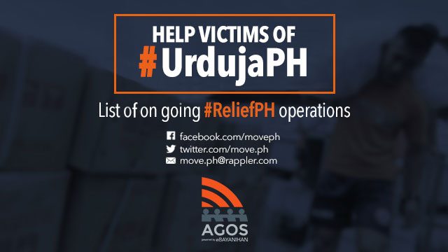 #ReliefPH: Help victims of Urduja