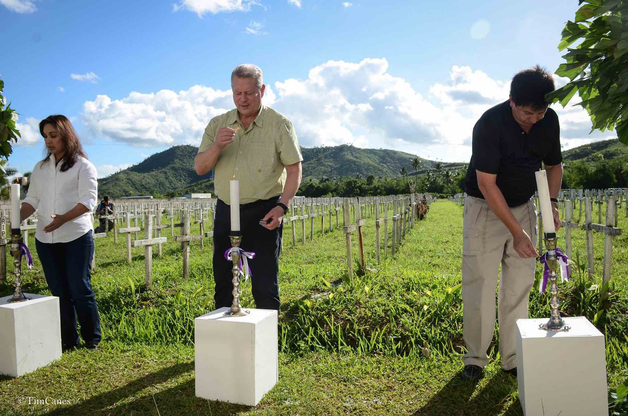 Al Gore visits Yolanda ‘ground zero’