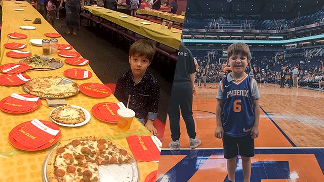 LOOK: Boy left alone in birthday party gets treated by Phoenix Suns