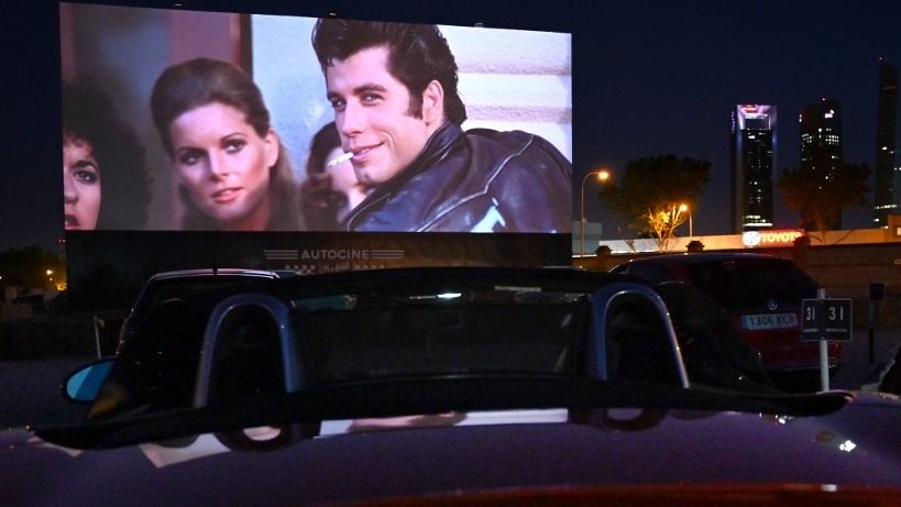 Social distance cinema: ‘Grease’ draws crowds to Madrid drive-in