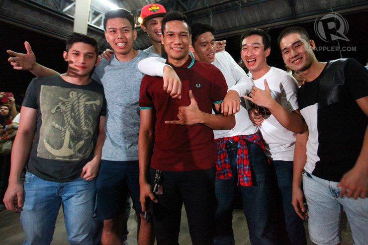 The UP Fighting Maroons are all smiles after registering their first win of the season. Photo by Josh Albelda